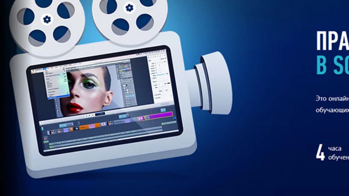 Обложка курса: Практика работы в ScreenFlow. Площадка: Складчик