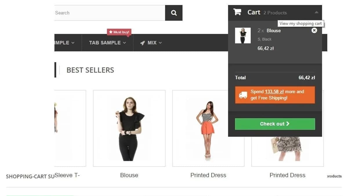 Обложка курса: [Prestashop] Amount left for free delivery. Free Shipping count. Площадка: Складчик