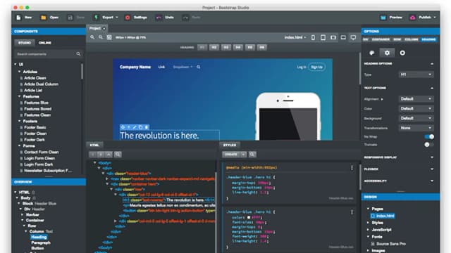 Обложка курса: [Продление] Bootstrap Studio 8.0.1. Площадка: Складчик