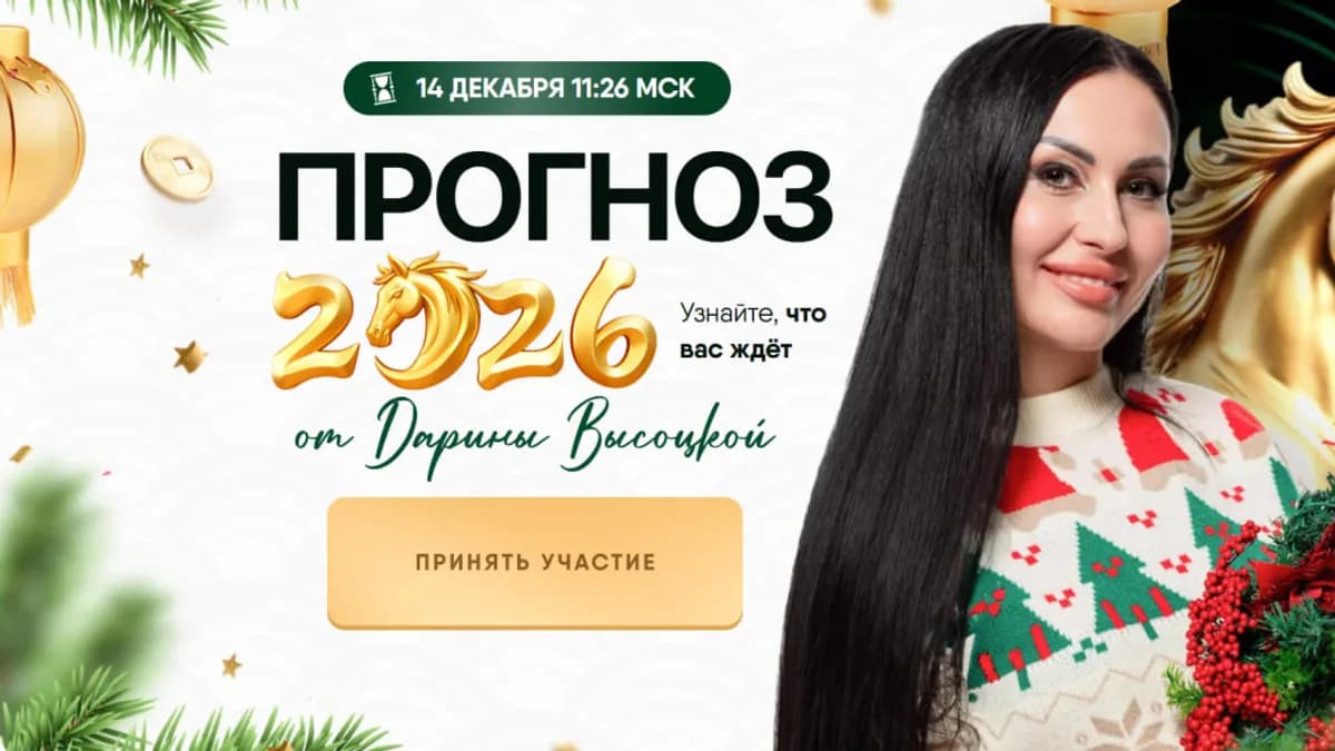 Обложка курса: Прогноз 2026 [Дарина Высоцкая]. Площадка: Складчик