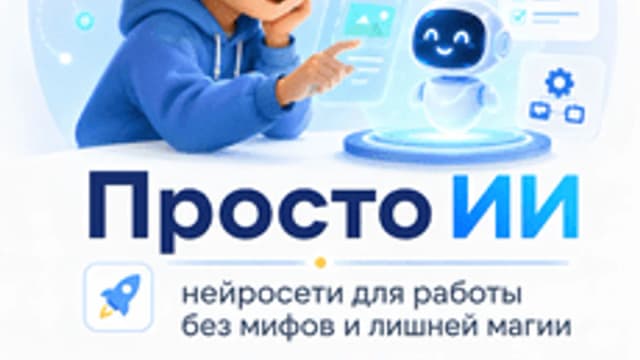 Обложка курса «Просто нейросети: Искусственный интеллект без мифов и магии» на Stepik