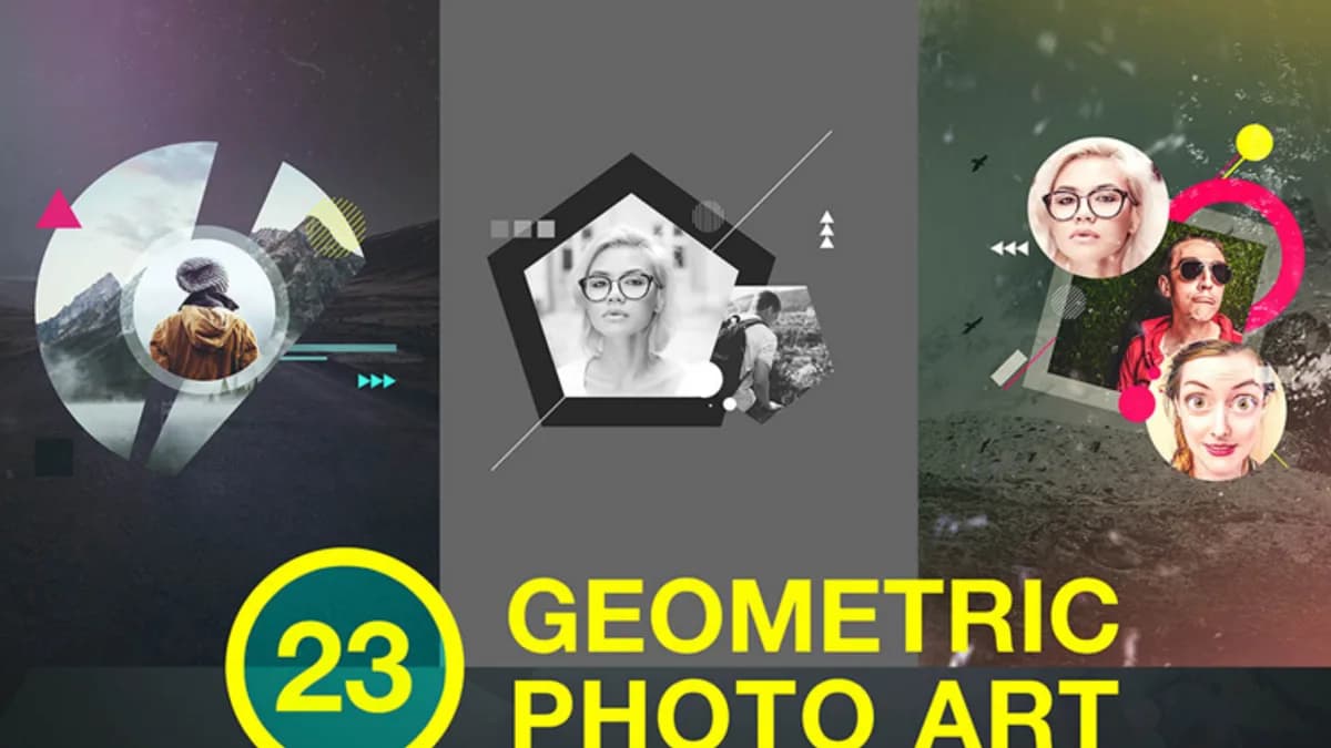 Обложка курса: [PSD] Набор геометрических фоторабот и фотоарта. Площадка: Складчик