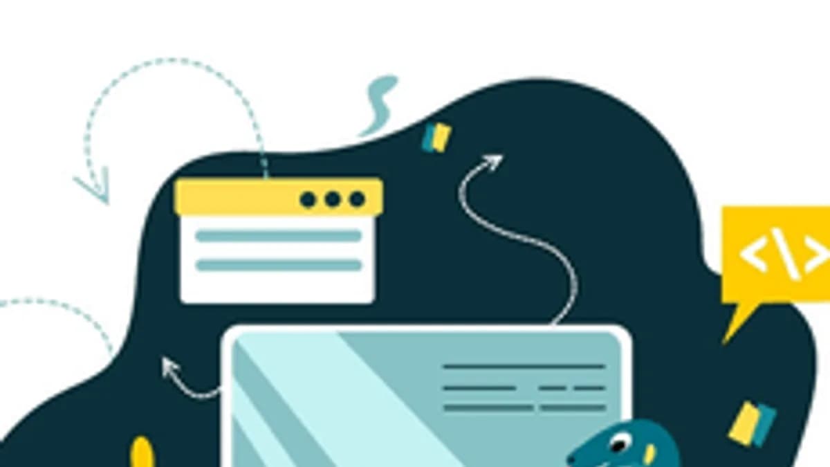 Обложка курса «Разработка приложение на Python» на Stepik