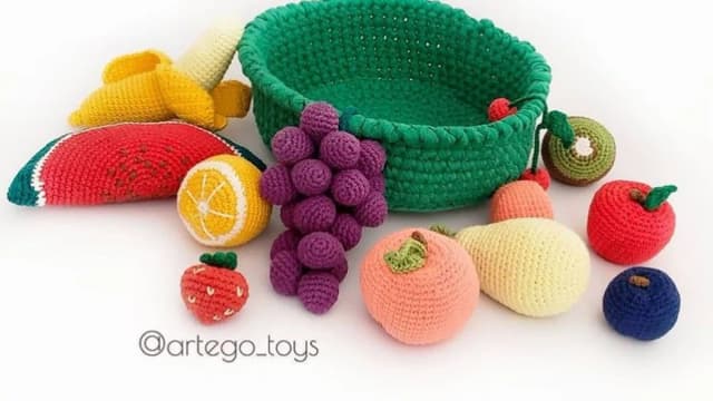 Обложка курса: Реалистичные вязаные фрукты (artego_toys). Площадка: Складчина.biz