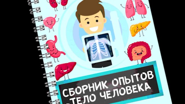 Обложка курса: Сборник опытов "Тело человека" [Нескучная лаборатория]. Площадка: Складчик