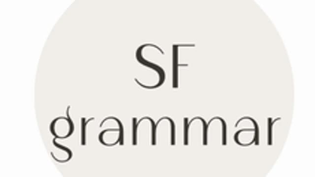 Обложка курса «SF grammar» на Stepik