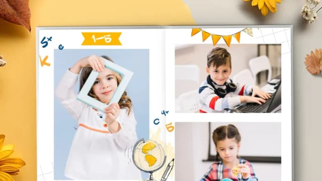 Обложка курса: Шаблон фотокниги Скетч. Площадка: Skladchina.com