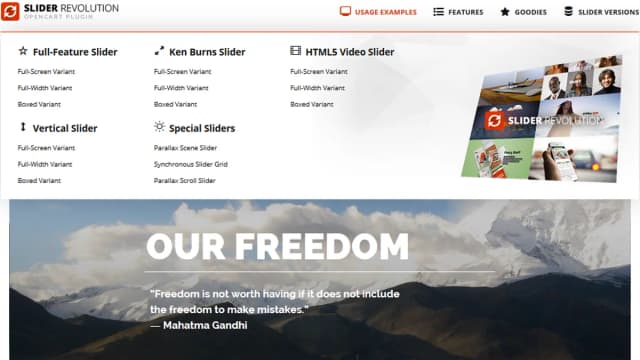 Обложка курса: Шикарный революционный слайдер для Opencart. Площадка: Складчик