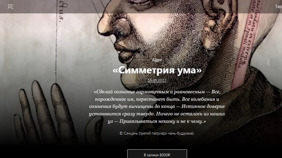 Обложка курса: Симметрия ума [Римма Карамова]. Площадка: Складчик