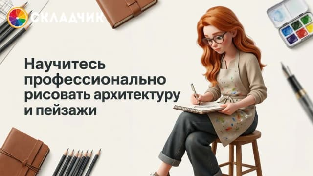 Обложка курса: Скетчинг [TutorPlace] [Арина Серебренникова]. Площадка: Складчик