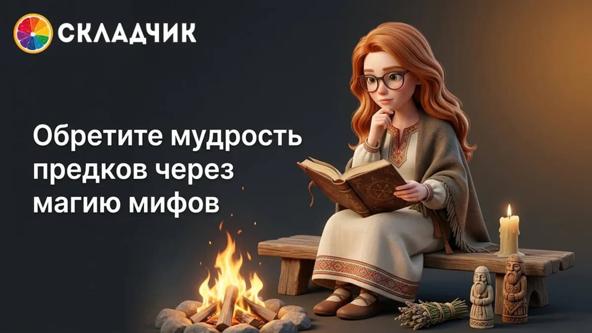 Обложка курса: Славянская мифология [TutorPlace] [Анна Шахматова] [Повтор]. Площадка: Складчик