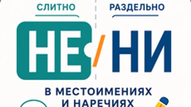 Обложка курса «Слитное/раздельное написание НЕ-НИ в местоимениях и наречиях.» на Stepik