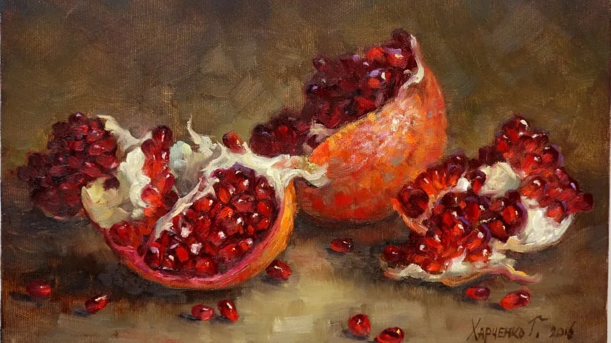 Обложка курса: Сочный гранат. Г. Харченко. Площадка: Складчик