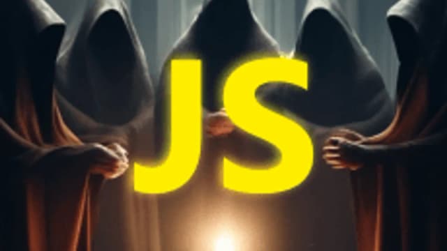 Обложка курса «Тайный культ JavaScript: от послушника до просвещенного» на Stepik