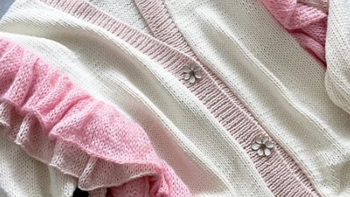 Обложка курса: [teplo.knit] Кардиган с воланами (Татьяна Алексеева). Площадка: Складчина.biz