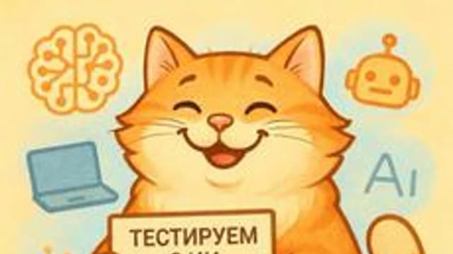 Обложка курса «Тестируем с ИИ» на Stepik