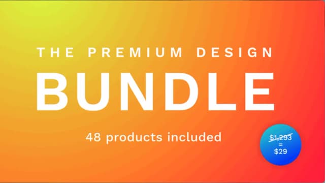 Обложка курса: The Premium Design Bundle. Площадка: Складчик