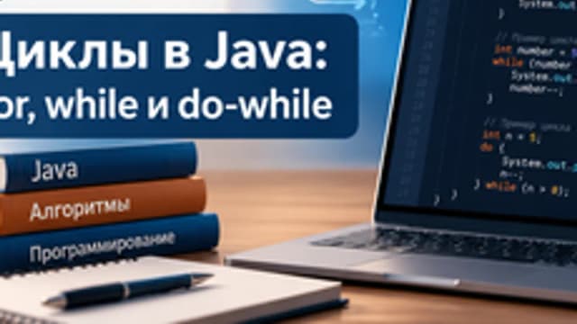 Обложка курса «Циклы в Java» на Stepik