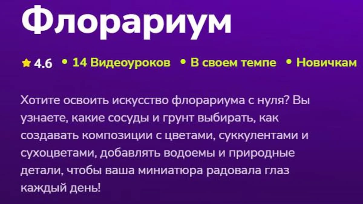 Обложка курса: [TutorPlace] Флорариум 2026 (Дарья Черданцева). Площадка: Складчина.biz