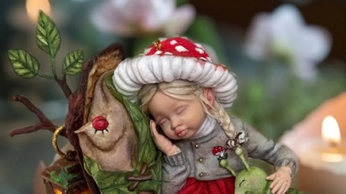 Обложка курса: [Ватные игрушки] Лесная эльфа [Светлана Шенаева]. Площадка: Складчик