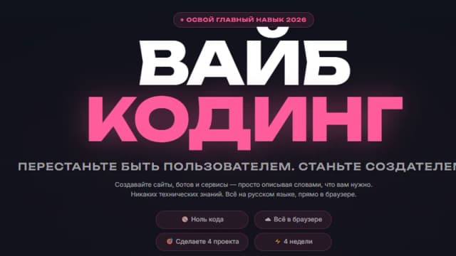 Обложка курса: Вайб кодинг [Денис Ффринг]. Площадка: Складчик