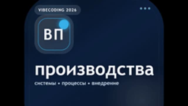 Обложка курса «Вайбкодинг для производства» на Stepik