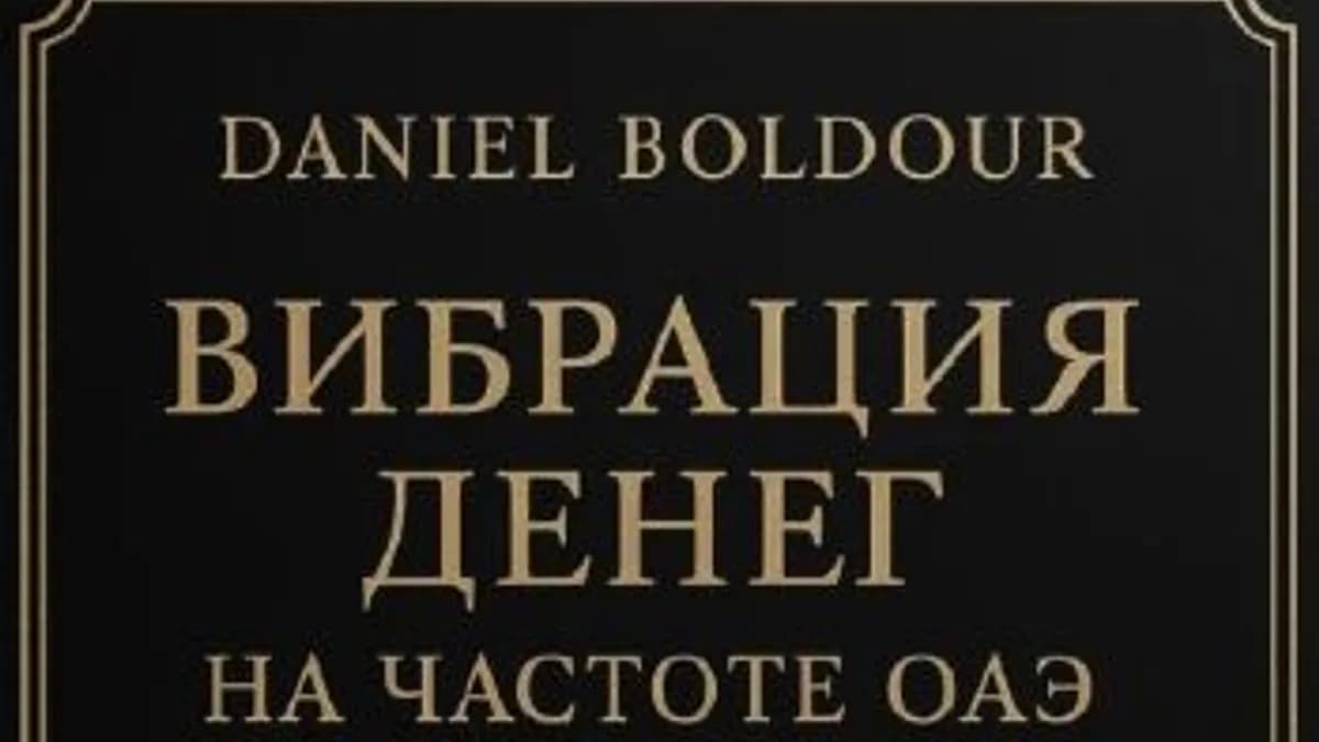 Обложка курса: Вибрация денег [Daniel Boldour]. Площадка: Складчик