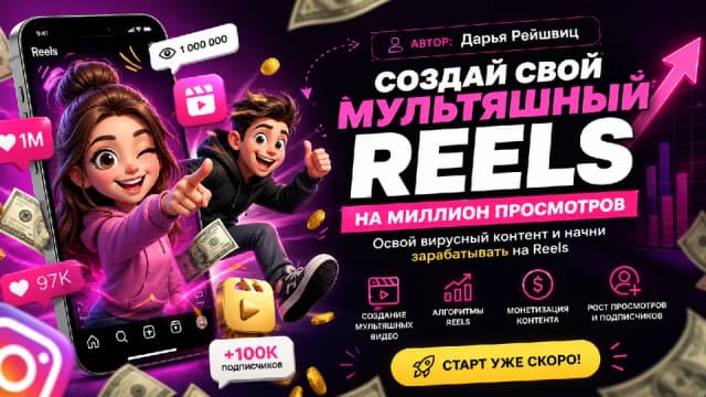 Создай свой мультяшный Reels на миллион просмотров
