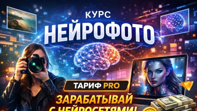Нейрофото. Тариф Pro Зарабатывай с нейросетями