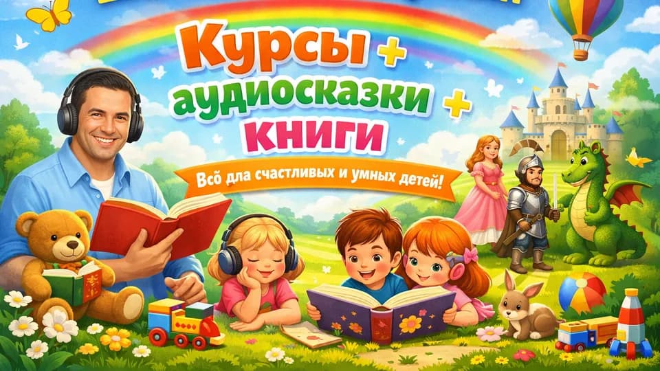 Курсы + аудиосказки + книги