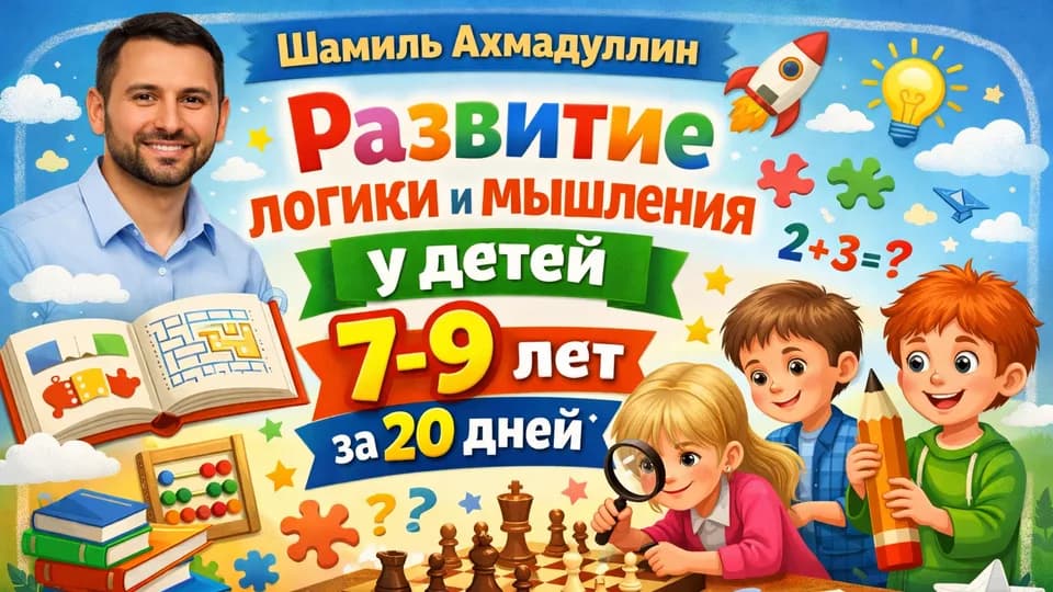 Развитие логики и мышления у детей 7-9 лет за 20 дней. Полная система обучения