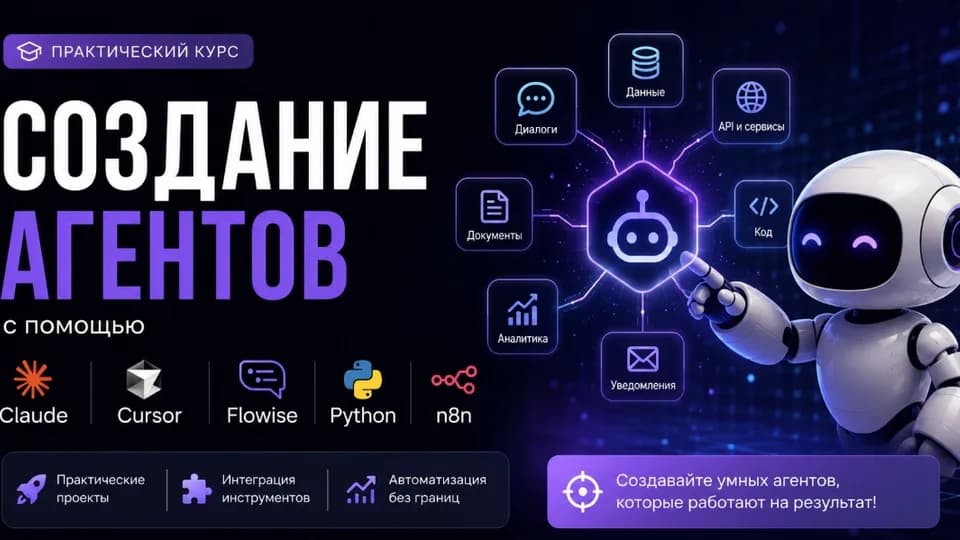 Создание агентов с помощью Claude, Cursor, Flowise, Python и n8n 