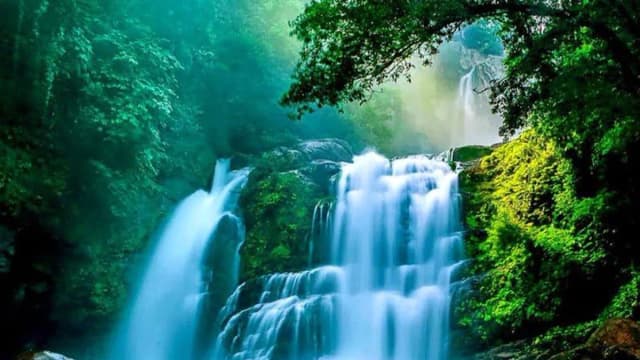 Обложка курса: Водопад (Ольга Базанова). Площадка: Складчина.biz