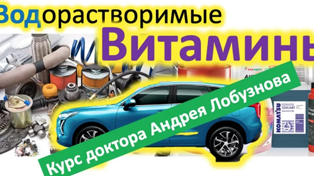 Обложка курса: Водорастворимые витамины [Андрей Лобузнов]. Площадка: Складчик