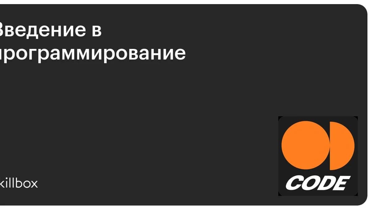 Обложка курса «Введение в программирование» на Skillbox