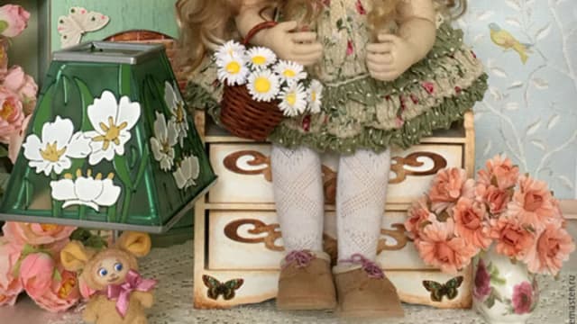 Обложка курса: Выкройка текстильной куклы Мишель (Ася Гайн). Площадка: Складчина.biz