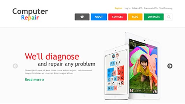Обложка курса: [WP] - Computer Repair - богатая тема с большим функционалом. Площадка: Складчик