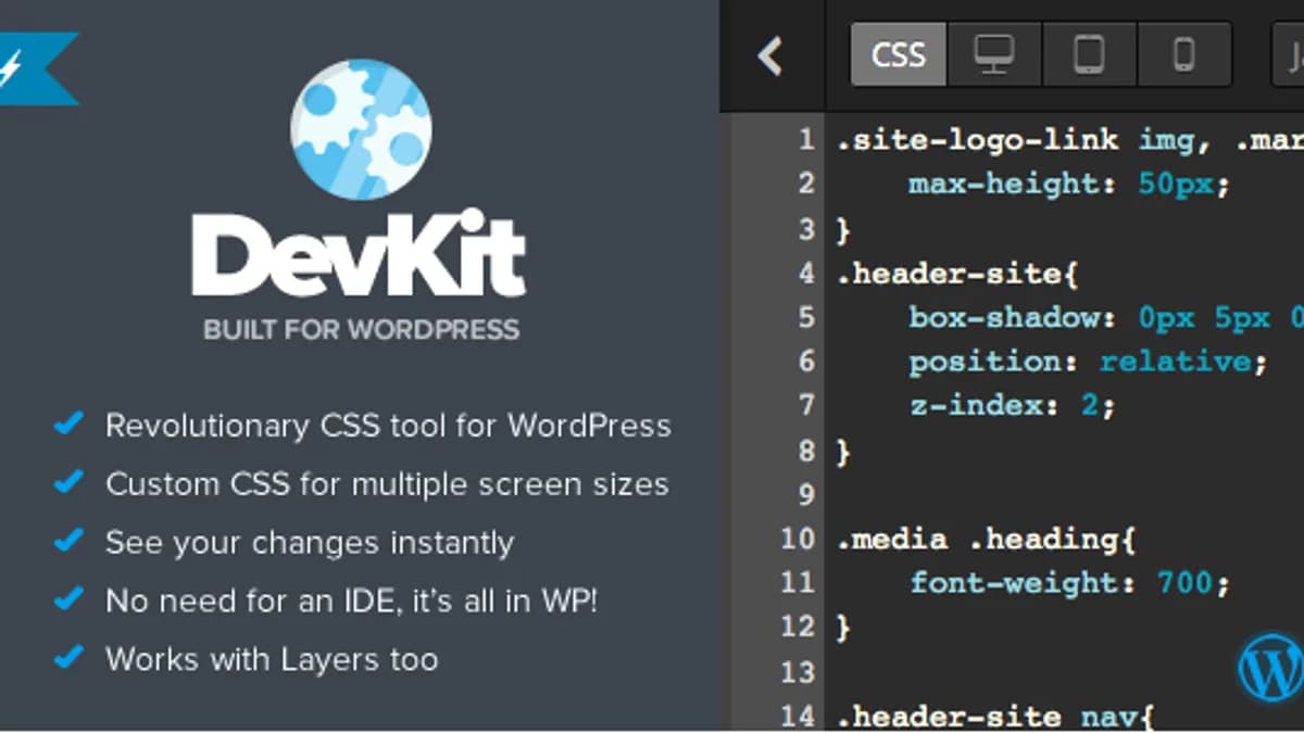 Обложка курса: [wp]DevKit - Developer Tools. Площадка: Складчик