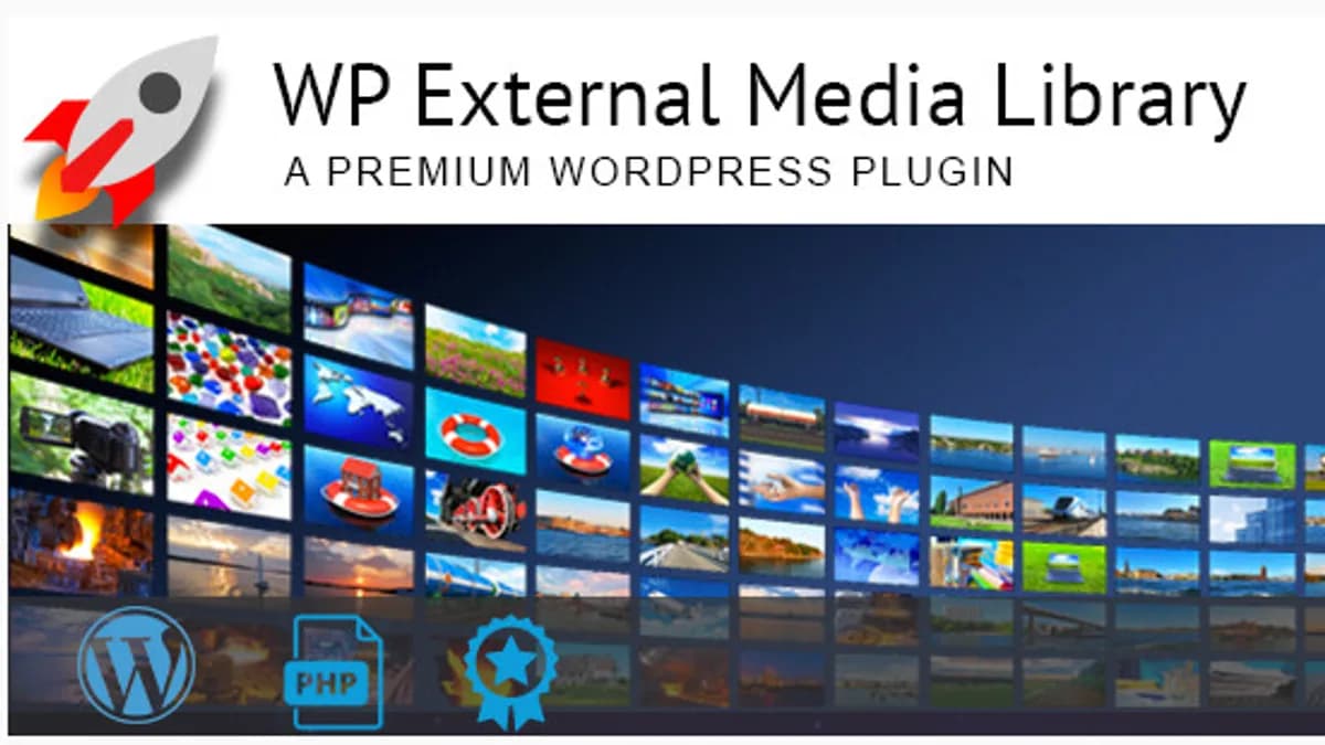 Обложка курса: [WP] External Media Library - внешняя медиа библиотека. Площадка: Складчик