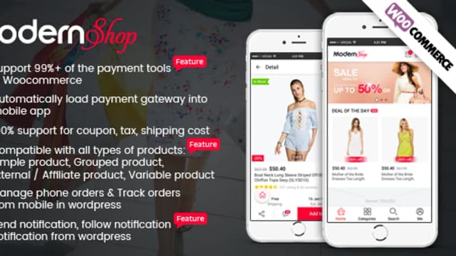 Обложка курса: [WP] Full Mobile Woocommerce App for Woocommerce Store. Площадка: Складчик