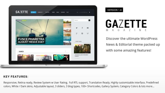 Обложка курса: [WP] Gazette Magazine. Площадка: Складчик