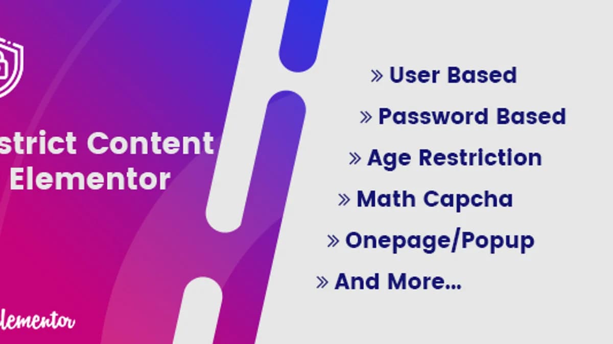 Обложка курса: [WP] Restrict Content for Elementor. Площадка: Складчик