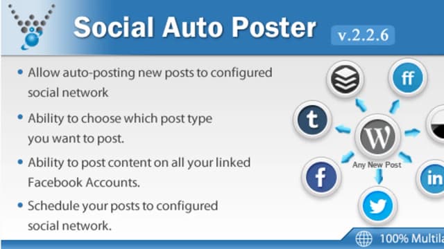 Обложка курса: [WP] Social Auto Poster. Площадка: Складчик