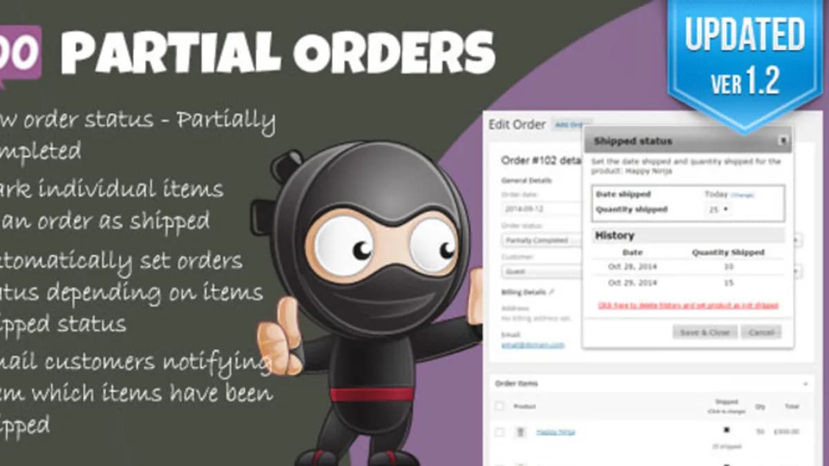 Обложка курса: [WP]Woocommerce Partial Orders. Площадка: Складчик