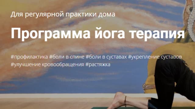 Обложка курса: Йога терапия [Максим Гагарин]. Площадка: Складчик