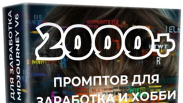Обложка курса: 2000+ промтов для заработка и хобби с midjourney v6 (Владимир Троицкий). Площадка: Складчина.biz