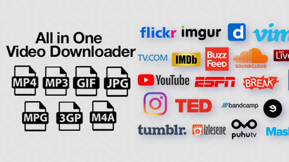 Обложка курса: All in One Video Downloader - Бесплатный онлайн-загрузчик видео Youtube, Одноклассники, Facebook, Dailymotion, Vimeo, Instagram, Twitter. Площадка: Складчик