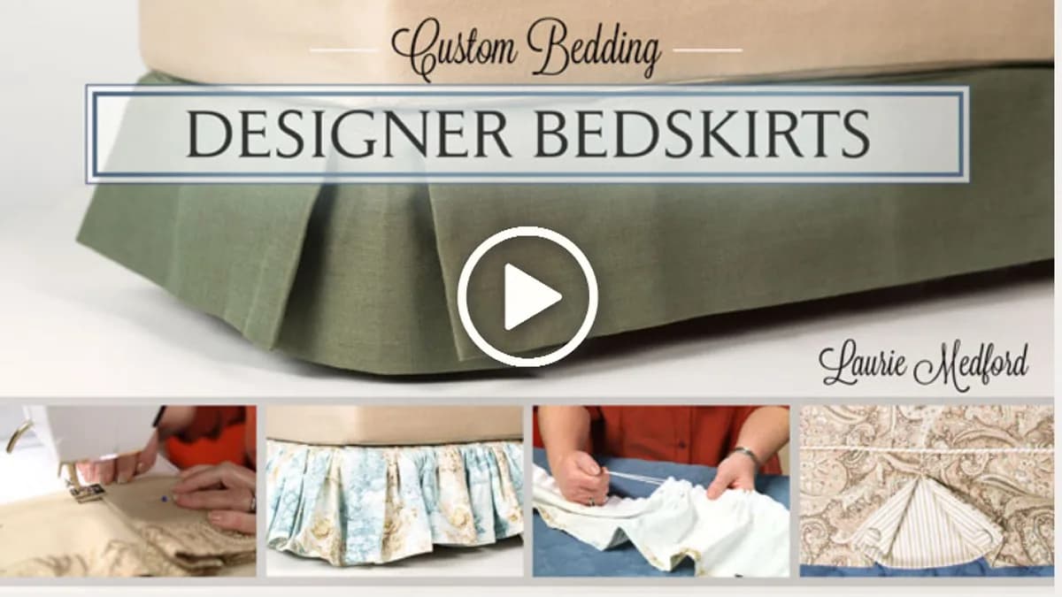 Обложка курса: (Craftsy) Постельные принадлежности: Дизайн и пошив «юбки» для кровати. Площадка: Складчик