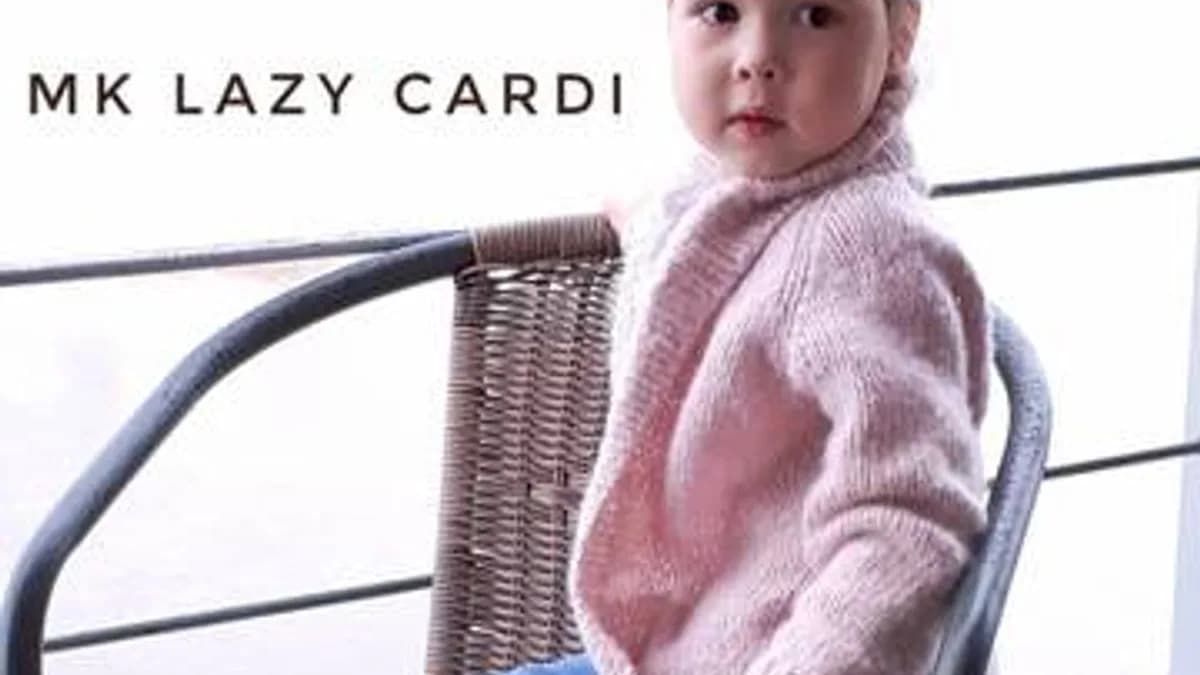 Обложка курса: Детский кардиган Lazy Cardi (Алена Михайлова). Площадка: Складчина.biz