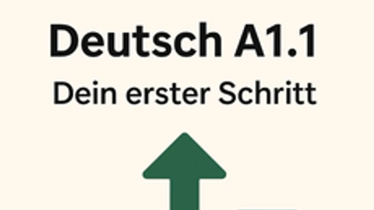Обложка курса «Deutsch A1.1: Dein erster Schritt» на Stepik